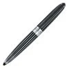 Diplomat Aero Black & Chrome Stripes Rollerball Pen -Monteverde Shop 12039 StripesBlack zoom