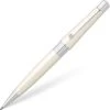 Cross® Cross Beverly Ballpoint Pen, Pearlescent White & Chrome -Monteverde Shop 51mfCfadfQS. AC SL1500
