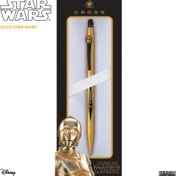 Cross® Cross Click Star Wars Rollerball Pen, C-3PO, Metallic Gold & Black -Monteverde Shop 71vov8n8N9L. AC SL1500