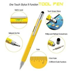 Monteverde 9 In 1 One Touch Tool Ballpoint Pen & Stylus, Yellow -Monteverde Shop 811xNPpM gL. SL1500