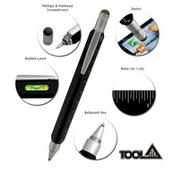 Monteverde Tool 60 Ballpoint Pen & Stylus, Midnight Black -Monteverde Shop 811xNPpM gL. SL1500 11328dc6 0764 4b31 8f70 e761e8f2ed52