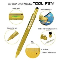 Monteverde 9 In 1 One Touch Tool Ballpoint Pen & Stylus, Solid Brass -Monteverde Shop 811xNPpM gL. SL1500 adf41635 6b2b 4fe3 9cc4 37232ac389db