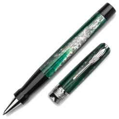 Pineider Arco Desert Beetle Rollerball Pen, Green & Black -Monteverde Shop ArcoRB
