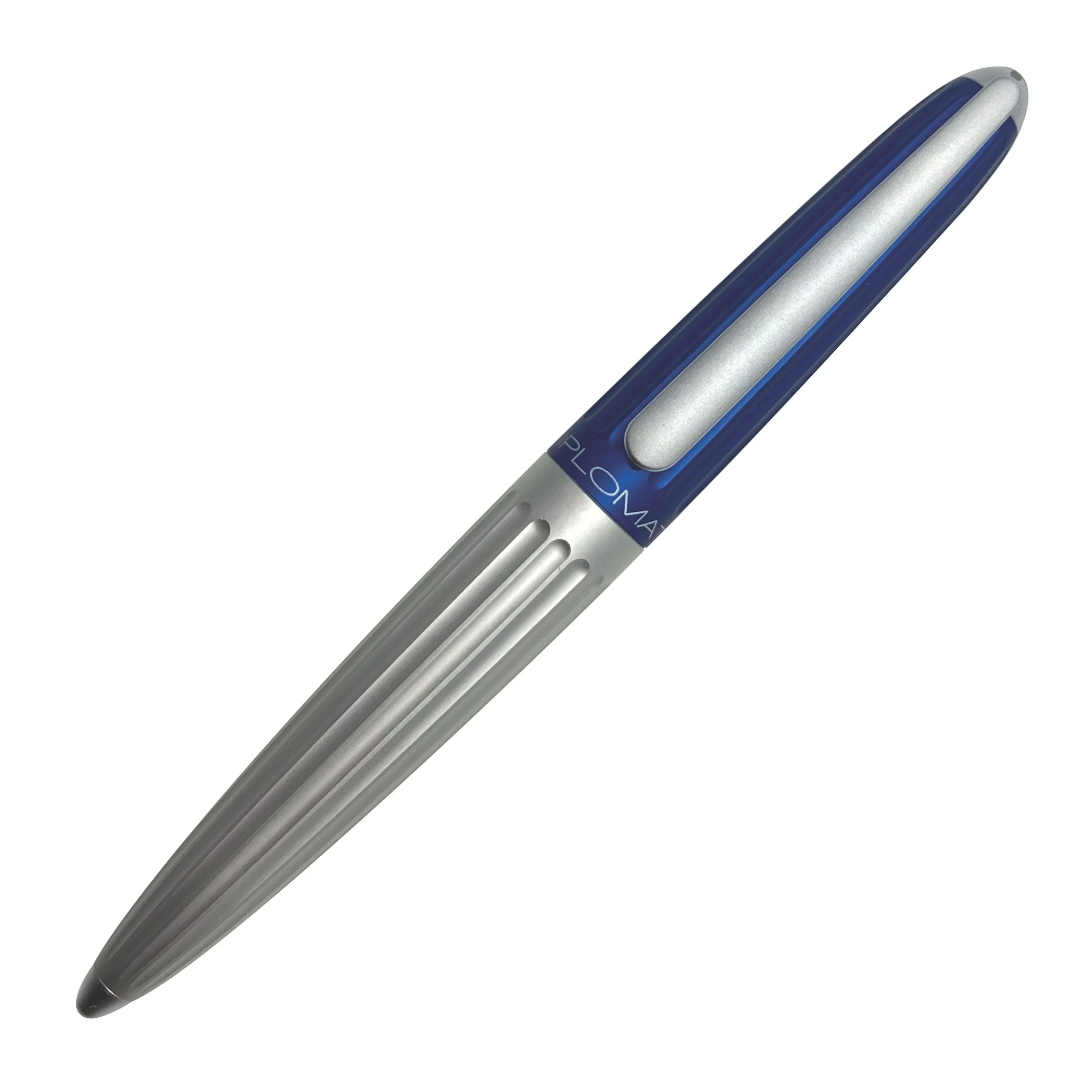 Diplomat Aero Silver Blue Rollerball Pen 4 Diplomat Aero Silver Blue Rollerball Pen - Image 2