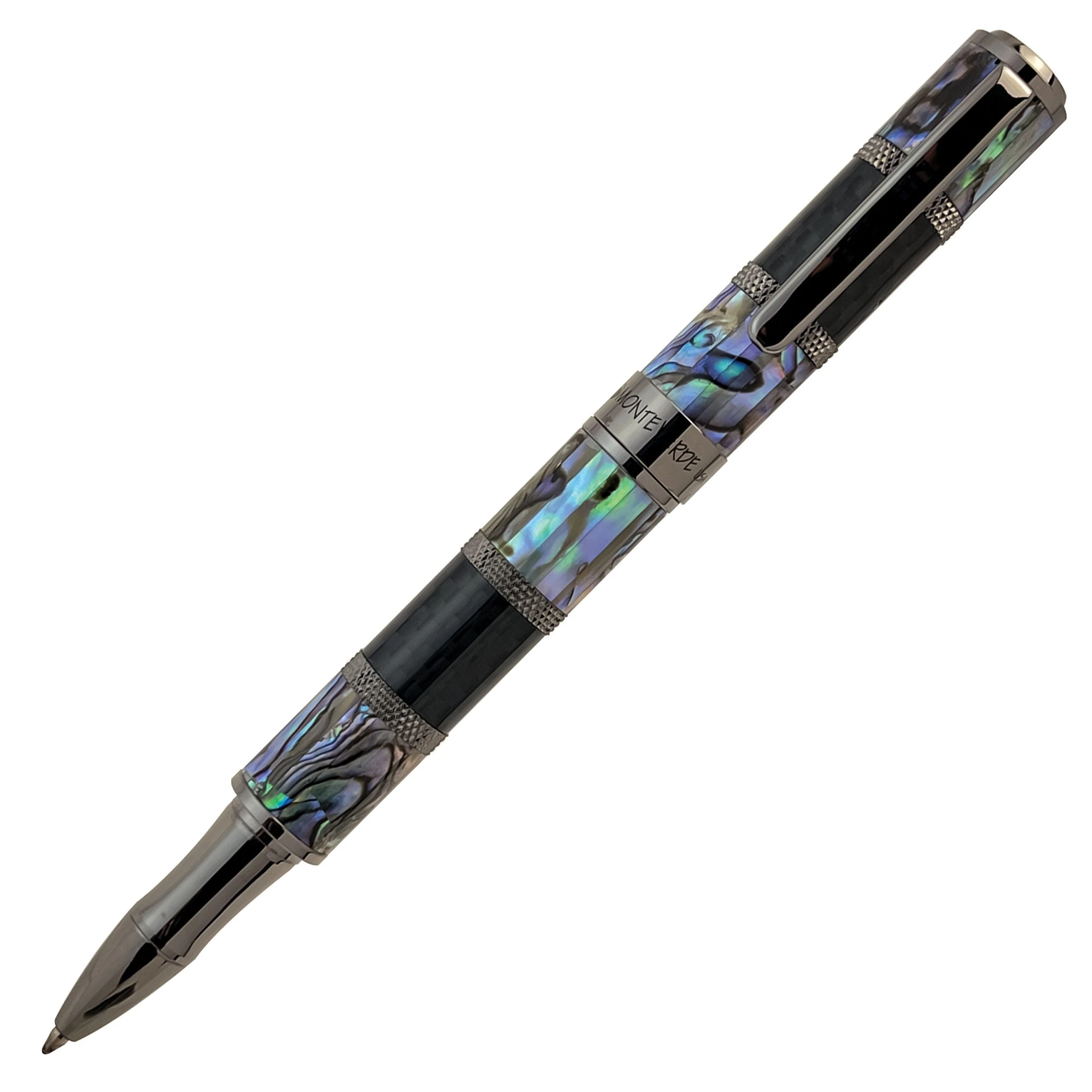 Monteverde Regatta Limited Edition Rollerball Pen, Abalone Shell & Carbon Fiber 3 Monteverde Regatta Limited Edition Rollerball Pen, Abalone Shell & Carbon Fiber
