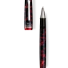 Tibaldi N60 Ruby Red Resin Rollerball Pen, Palladium Trim -Monteverde Shop N60 227 RB