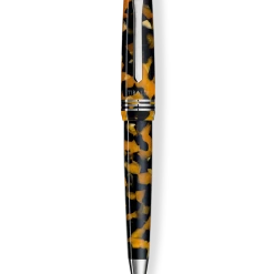 Tibaldi N60 Amber Yellow Resin Ballpoint Pen