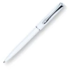 Diplomat Traveller Ballpoint Pen, Snow White & Chrome -Monteverde Shop TravellerSnowhiteChromeBP