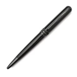 Pineider Avatar Ballpoint Pen, Gloss Black W/ Black Trim