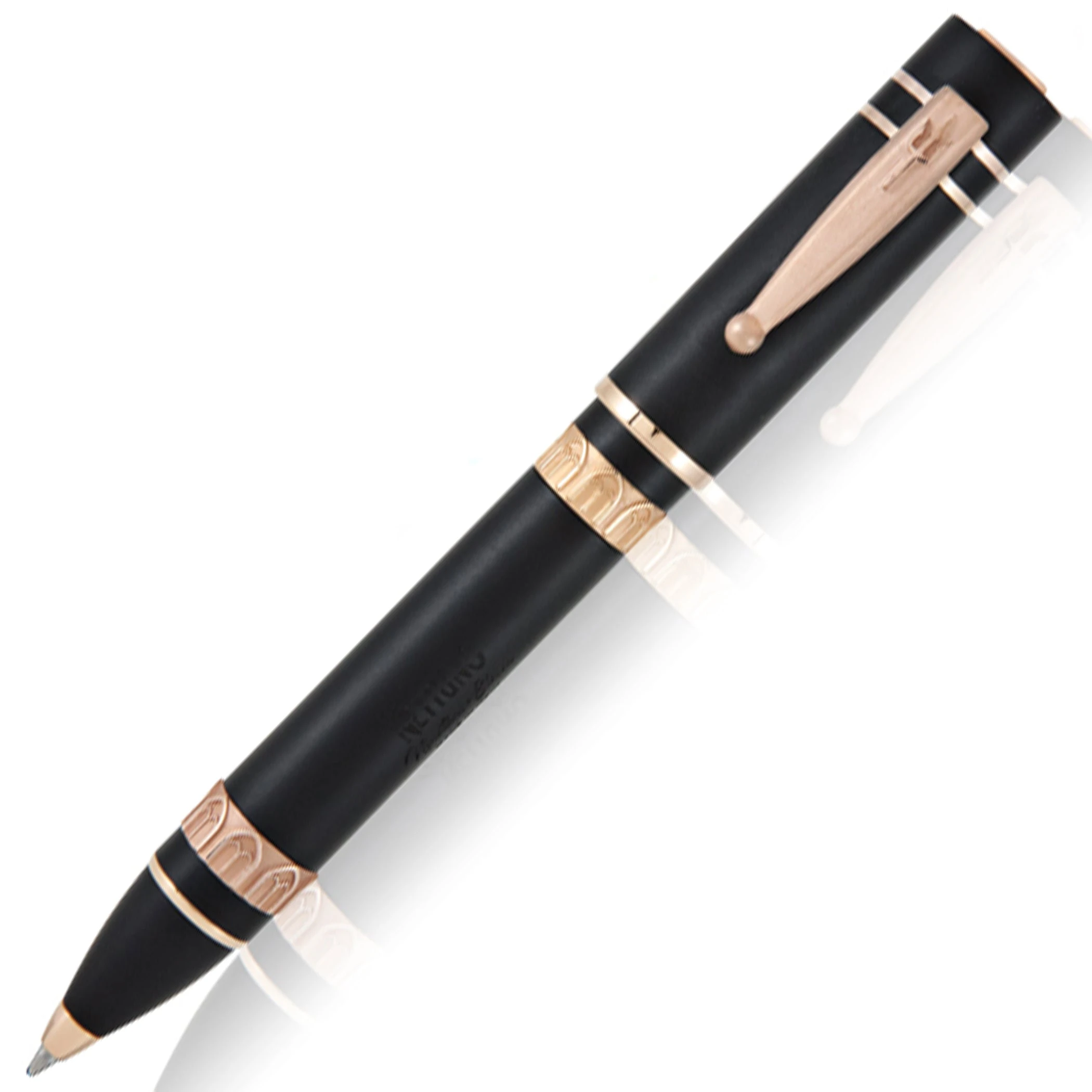 Nettuno 1911 Ballpoint Pen, Black Sands With Rose Gold Trim 3 Nettuno 1911 Ballpoint Pen, Black Sands With Rose Gold Trim