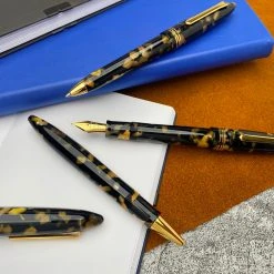 Tibaldi Bononia Rollerball Pen, Black & Gold, 18K Gold Plated Trim -Monteverde Shop d039ebf2 81ab 5456 aeb7 186e6991060d