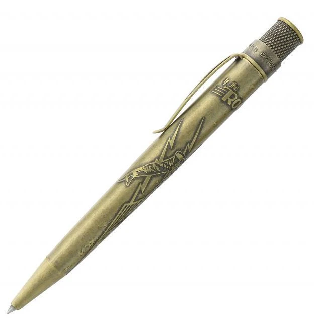 Retro 51 Okkto Rocketeer Tornado Rollerball Pen, Rocketeer Brass 3 Retro 51 Okkto Rocketeer Tornado Rollerball Pen, Rocketeer Brass